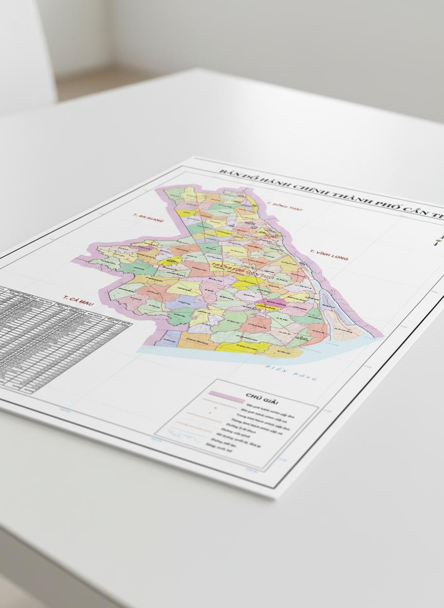 Bản đồ hành chính TP Cần Thơ mới nhất và danh sách chi tiết 103 xã phường